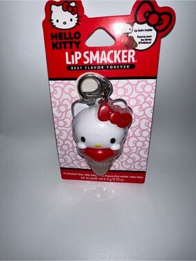 Hello Kitty Lip Smacker Keychain Lip Balm - White & Red